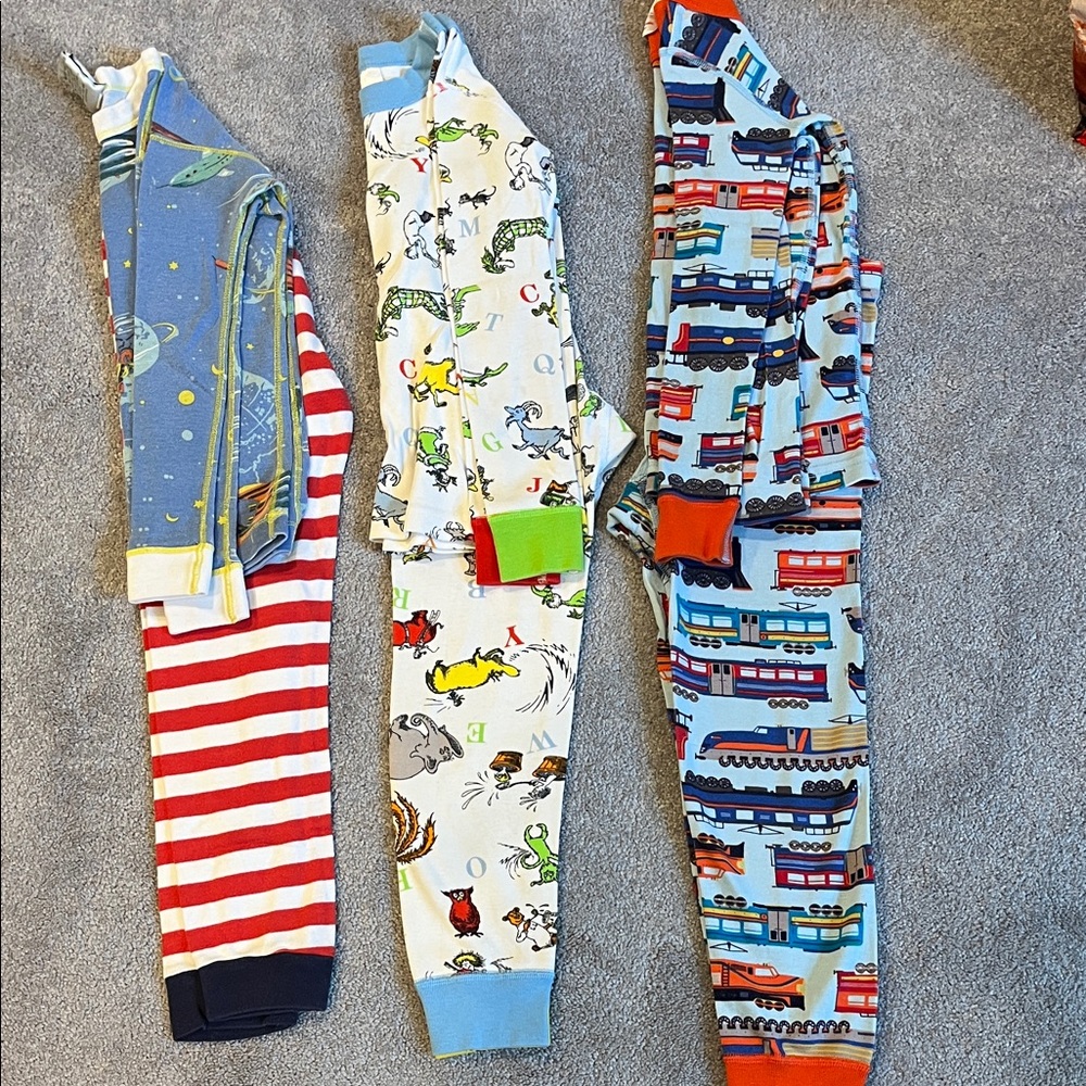 Lot of 3 Kids Pajama Sets